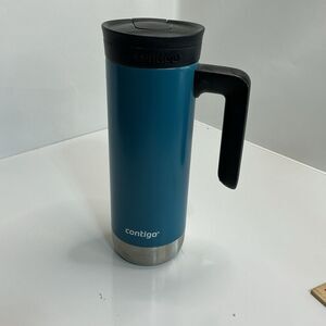 Contigo 20 oz. SnapSeal Stainless Steel Travel Mug with Handle Teal